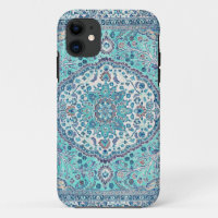 Vintage Blue Rug Pattern