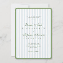 Vintage Blue & Sage All in One Old Money Wedding