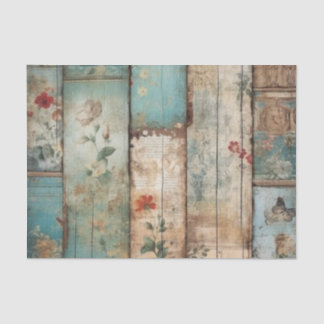 Vintage Blue Shabby Chic Decoupage Tissue Paper