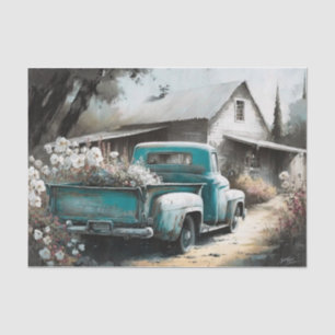 vintage Blue Tissue Paper