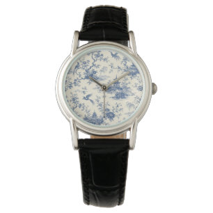 Vintage Blue Toile de Jouy Watch