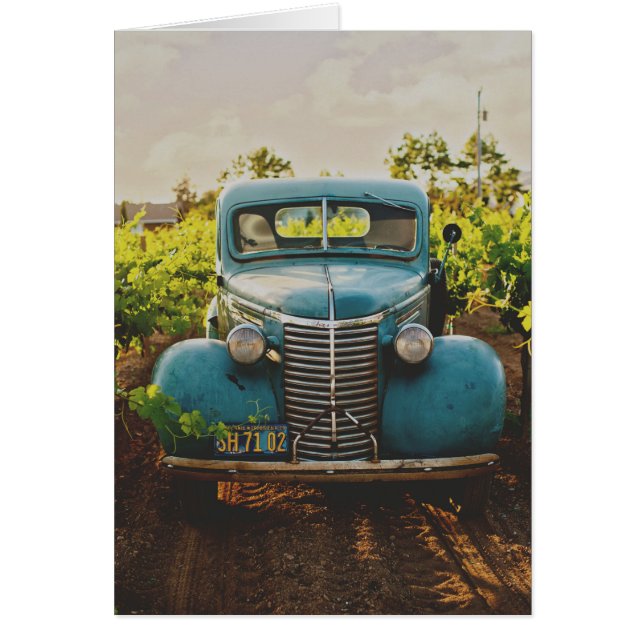 Vintage Blue Truck (Front)