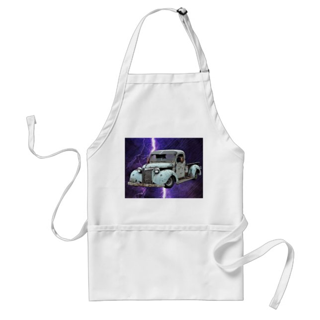 Vintage Blue Truck Standard Apron (Front)