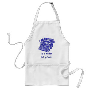 Vintage Blue Typewriter Standard Apron