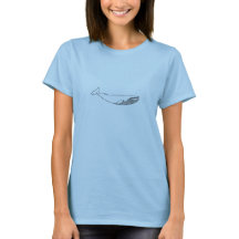 Vintage Blue Whale Illustration (line art)