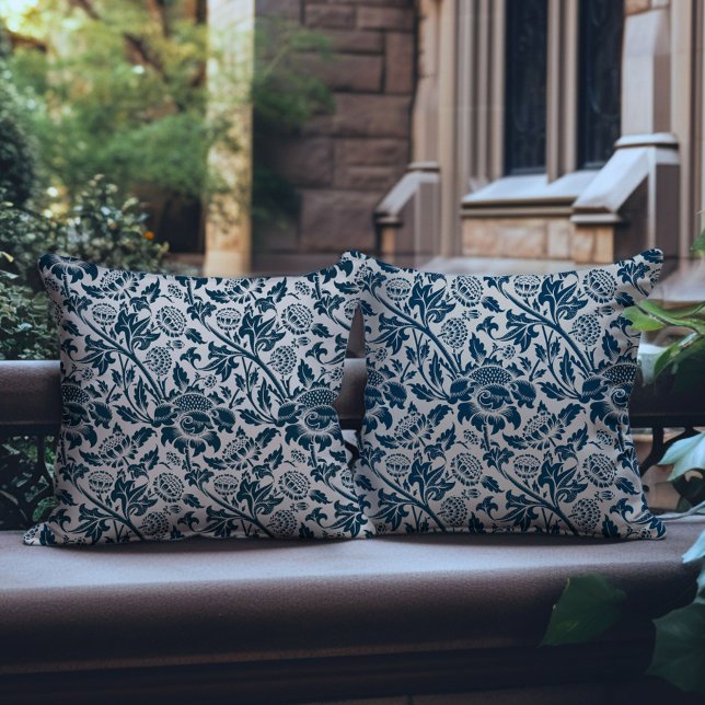 Vintage Blue William Morris Pillow (Creator Uploaded)