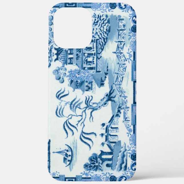 Vintage Blue Willow iPhone Case (Back)