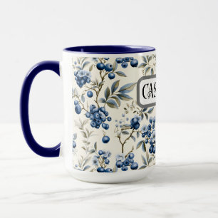 Vintage Blueberry Personalised Mug