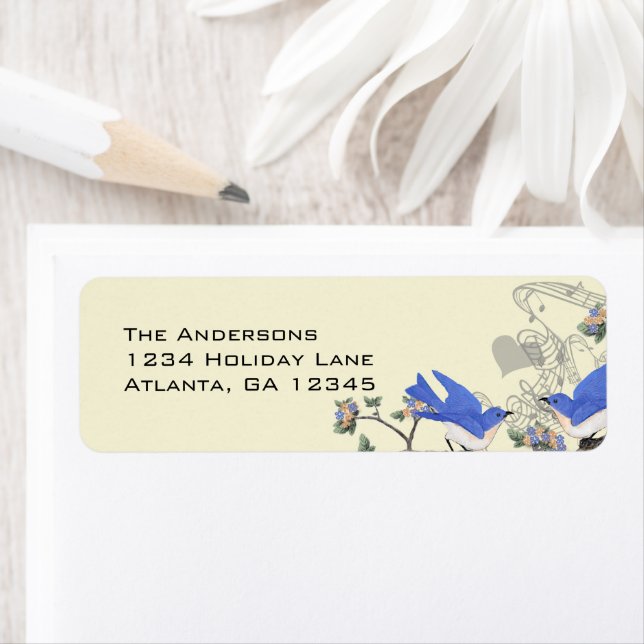 Vintage Bluebird Labels Felt #2 (Insitu)