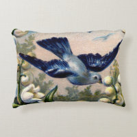 vintage bluebirds flowers lily of the valley birds