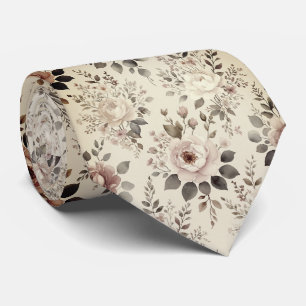 Vintage Blush Floral Tie