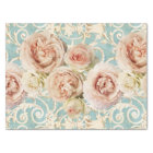 Vintage Blush Pink Heirloom Roses Floral Damask