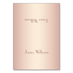 Vintage Blush Place Setting Cards