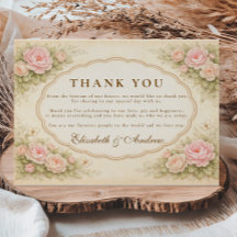 Vintage Blush Rose Garden Wedding