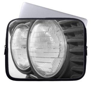 vintage BMW headlights laptop sleeve