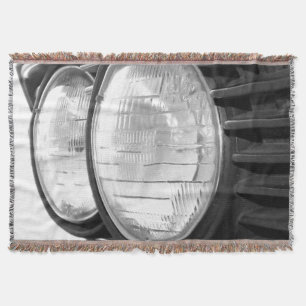 vintage BMW headlights Throw Blanket