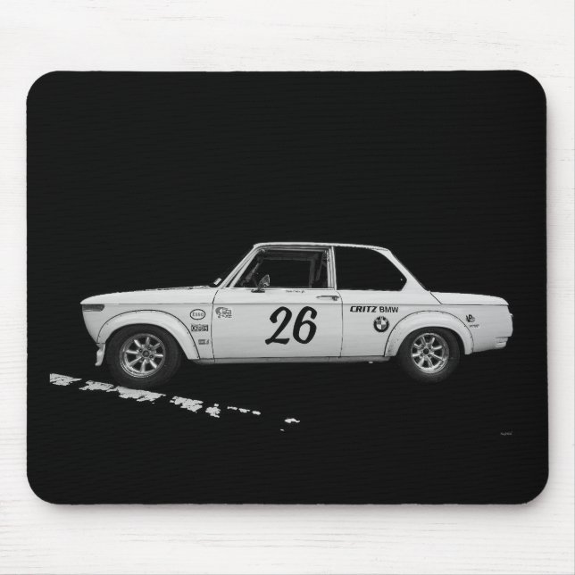 Vintage BMW Race Car Mouse Pad (Front)