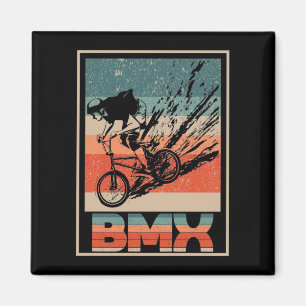 Vintage BMX Biking Boys Bicycle Motorcross Magnet