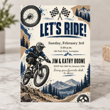 Vintage BMX Birthday Party Mountain Bike Adventure