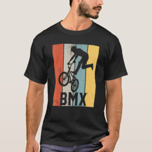 Vintage Bmx Rider   Bike Bicycle Stunt Racing T-Shirt