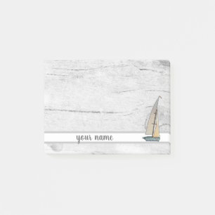 vintage boat post-it notes