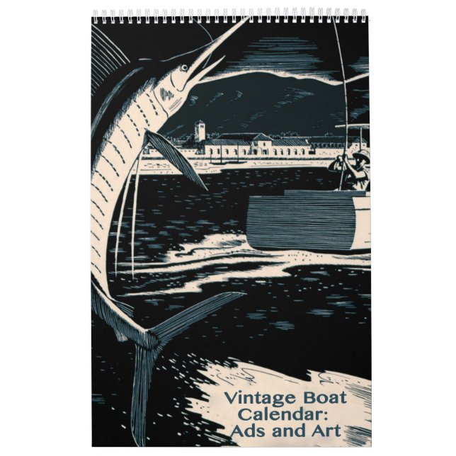 Vintage Boats and Aquatic Life Calendar (Cover)