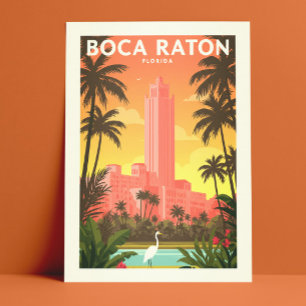 Vintage Boca Raton Florida Postcard