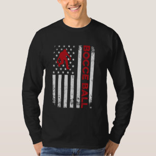 Vintage Bocce Ball USA Flag Bocce Ball Player Bocc T-Shirt