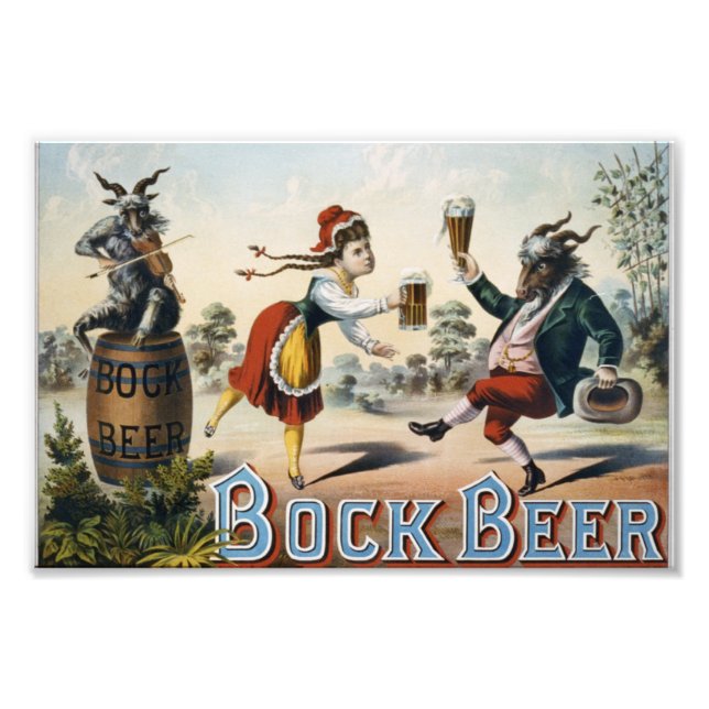 Vintage Bock Beer  Photo Print (Front)