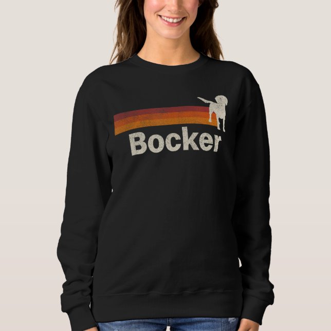 Vintage Bocker Retro Mum Dad Dog Sweatshirt (Front)