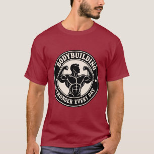 Vintage bodybuilding badge gym emblem T-Shirt