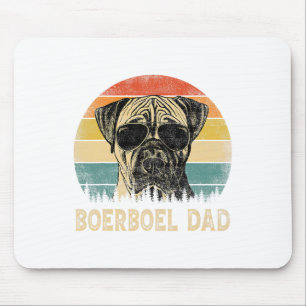 Vintage Boerboel Dad Dog Lovers Father#39;s Day Te Mouse Pad