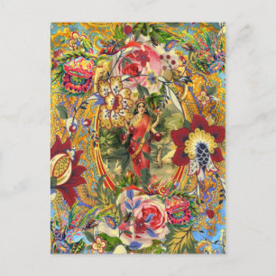 Vintage Bohemian Goddess Postcard