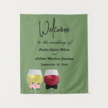 Vintage Bohemian Welcome Party Couple Wine Wedding