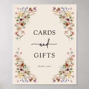 Vintage Boho Cards and Gifts Sign