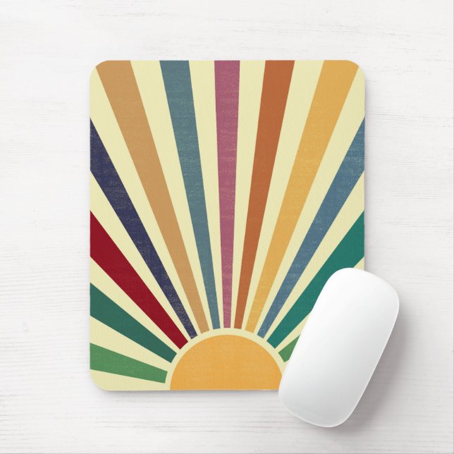 Vintage Boho Colours Mouse Pad (With Mouse)