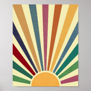 Vintage Boho Colours Poster