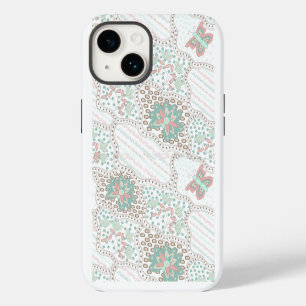 Vintage Boho Floral and Butterfly Pattern iPhone 14 Case