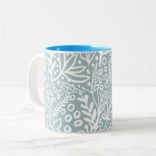 Vintage Boho Floral & Butterfly Coffee Mug
