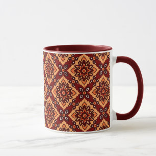 Vintage Boho Floral Pattern Mug