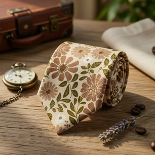Vintage Boho Floral Tie