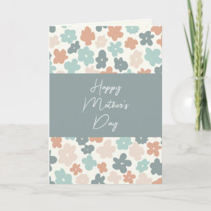 Vintage boho flower Mother's Day Thank You Card