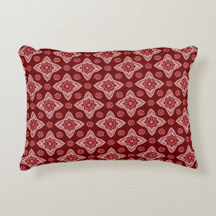 Vintage Boho Geometric Floral Pattern Decorative Cushion