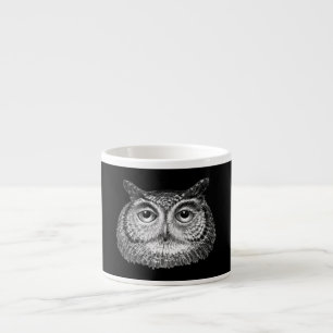 Vintage Boho Owl Design Espresso Cup