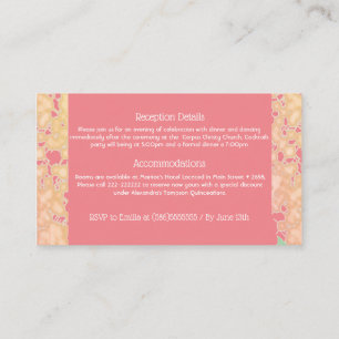 Vintage Boho Rose Gold Rustic Quinceañera Spanish Enclosure Card