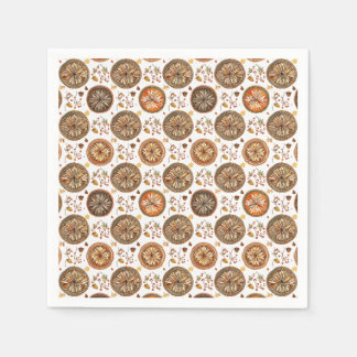 Vintage Boho Sunburst Medallion Floral Pattern Napkin