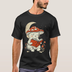 Vintage Boho Wildflowers Mushroom Cute Cottagecore T-Shirt
