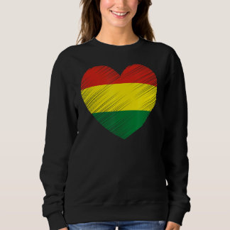 Vintage Bolivia Bolivian Flag Pride Support Bolivi Sweatshirt