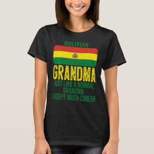 Vintage Bolivian Grandma Bolivia Flag For Mother S T-Shirt