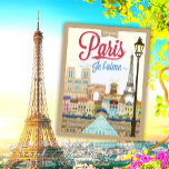 Vintage Bonjour Paris Travel Postcard<br><div class="desc">Say bonjour to timeless style with our Vintage Bonjour Paris Travel Postcard! Featuring elegant retro typography and classic design elements inspired by old-world Paris, this postcard captures the romance, charm, and magic of the City of Light. It’s the perfect keepsake for travel lovers, postcard collectors, Francophiles, or anyone who dreams...</div>